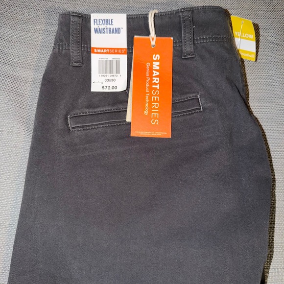 Dockers Other - Dockers Alpha Khaki Smart 360 Flex Slim Fit Pants Mens 33x30 Charcoal Gray New